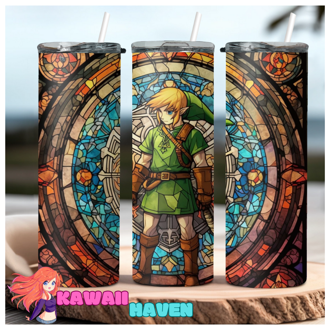 The Legend of Zelda - Link Stained Glass Art 20oz Tumbler