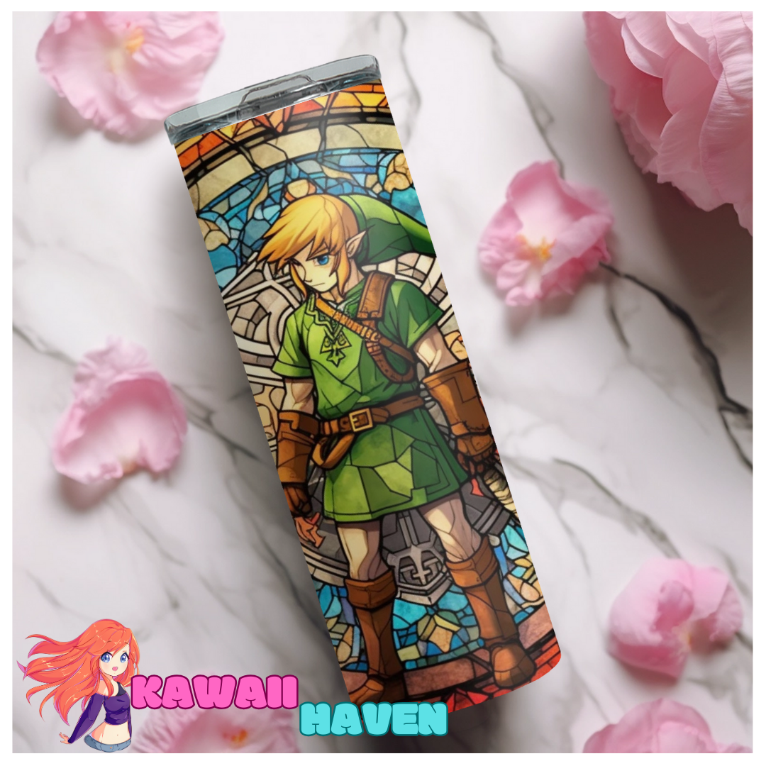 The Legend of Zelda - Link Stained Glass Art 20oz Tumbler