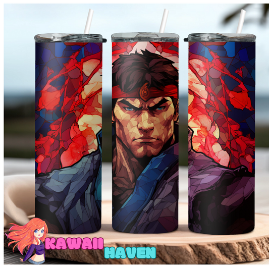 Street Fighter - Ryu Stained Glass 20oz Tumbler