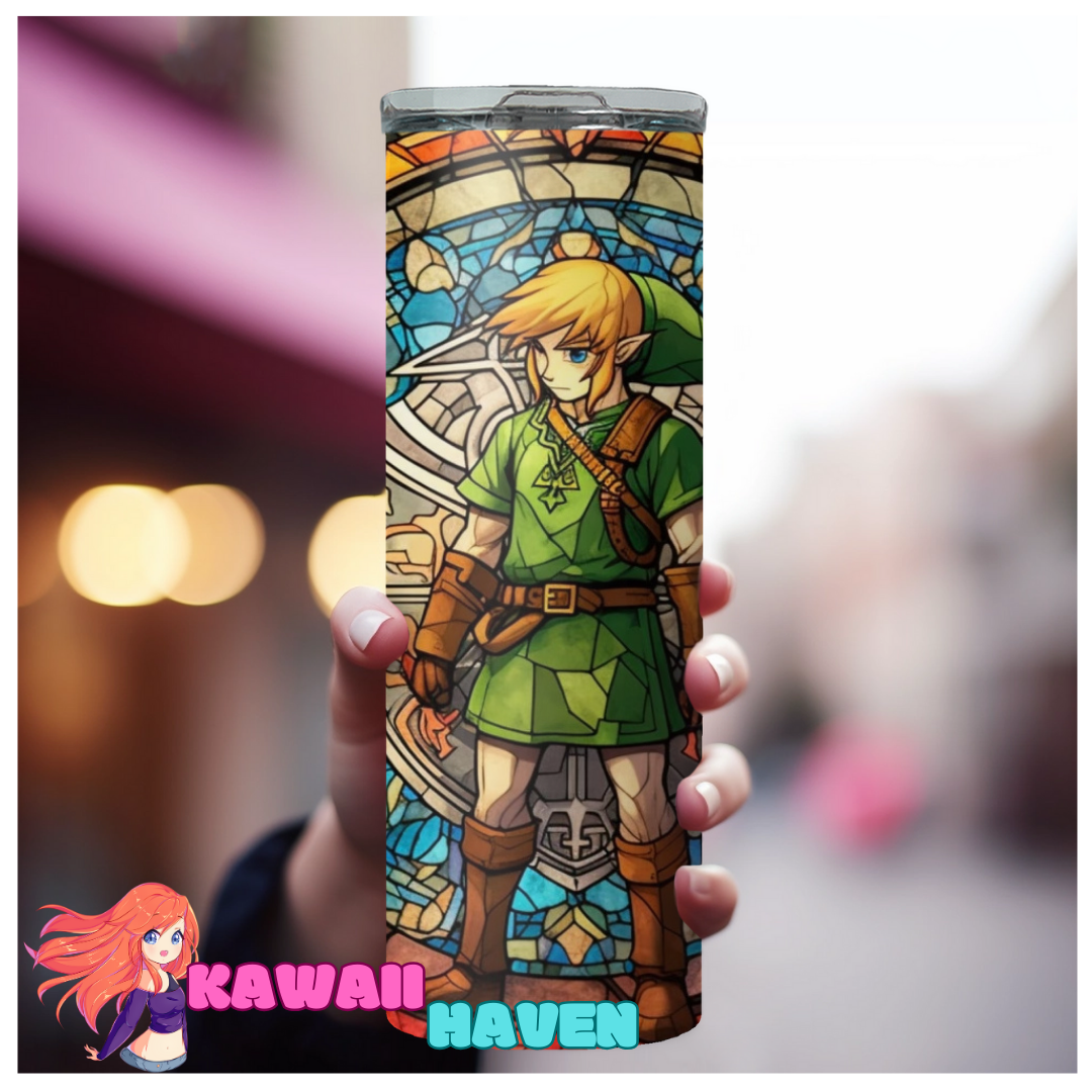 The Legend of Zelda - Link Stained Glass Art 20oz Tumbler